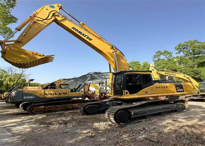 Neredeyse yeni Japonya kullanılmış sürünen kazıcı makinesi yenilenmiş Komatsu pc 400-7 kazıcı satılıyor