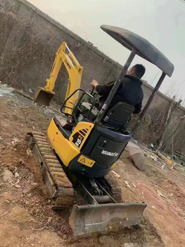 Kullanılmış toprak taşıma makineleri sürünen kazıcı 2 ton yüksek kaliteli mini kazıcı Komatsu pc 18 MR