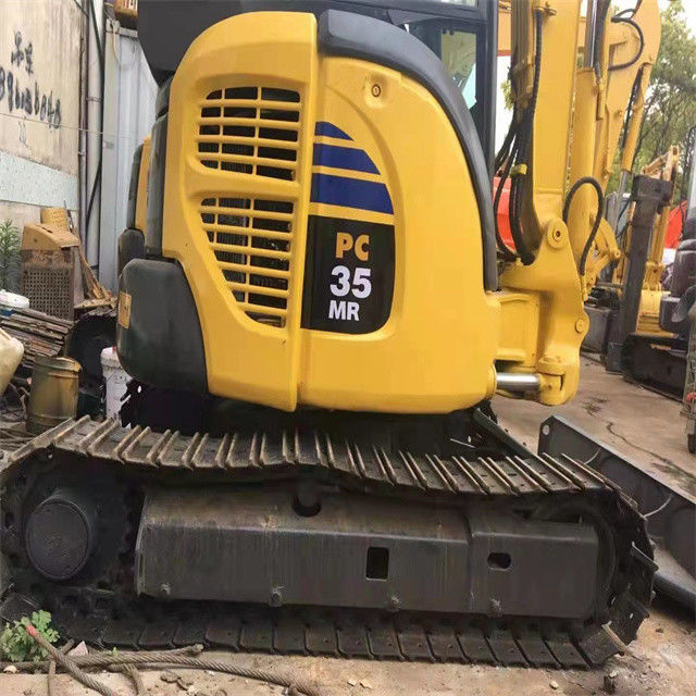 Düşük fiyat 3 ton kullanılmış Japonya ithal Komatsu pc 35 MR sürünen kazıcı daha kısa çalışma saatleri ile