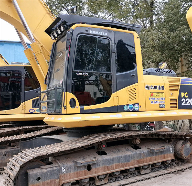 Neredeyse yeni Japonya ithalatlı sürünen kazma makinesi kullanılmış yenilenmiş Komatsu pc 220-8