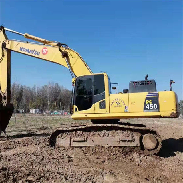 45 ton, neredeyse yeni, Japonya ithal edilmiş sürünen kazma makinesi, kullanılmış, yenilenmiş Komatsu pc 450-7