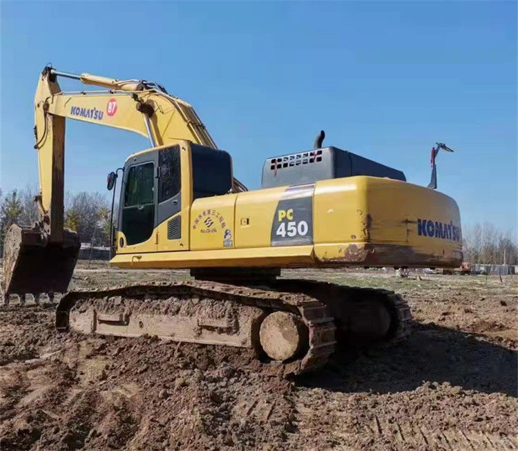 45 ton, neredeyse yeni, Japonya ithal edilmiş sürünen kazma makinesi, kullanılmış, yenilenmiş Komatsu pc 450-7