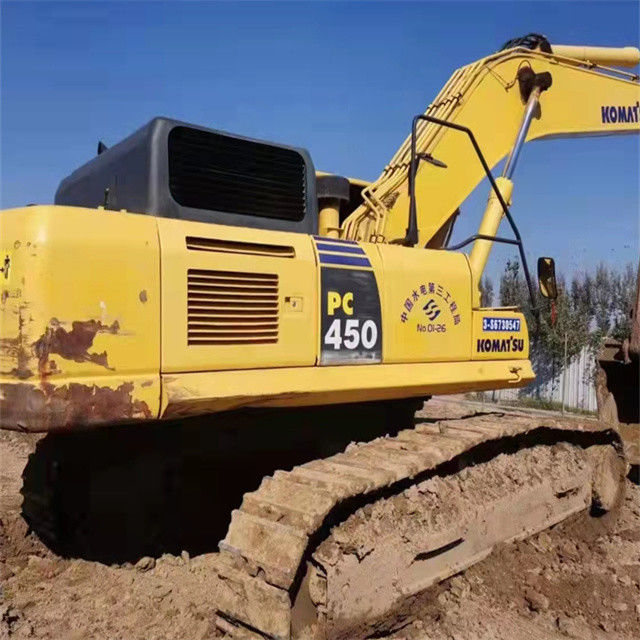 45 ton, neredeyse yeni, Japonya ithal edilmiş sürünen kazma makinesi, kullanılmış, yenilenmiş Komatsu pc 450-7