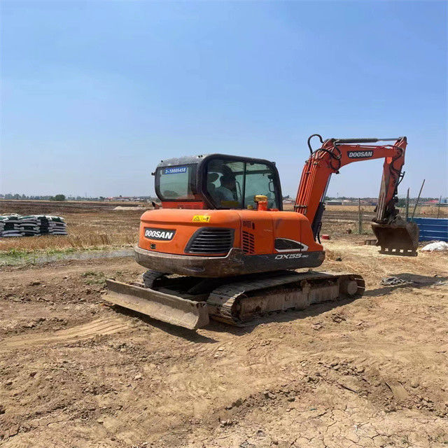 5.5 Ton Hazır Kullanılmış Kazı Makinesi İş için Ve Deneyimli Kullanılmış Kore İthalatı Doosan DX 55