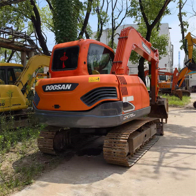 8 Ton Hazır Kullanılmış Kazı Makinesi İş için Ve Deneyimli Kullanılmış Kore İthalatı Doosan DX 75