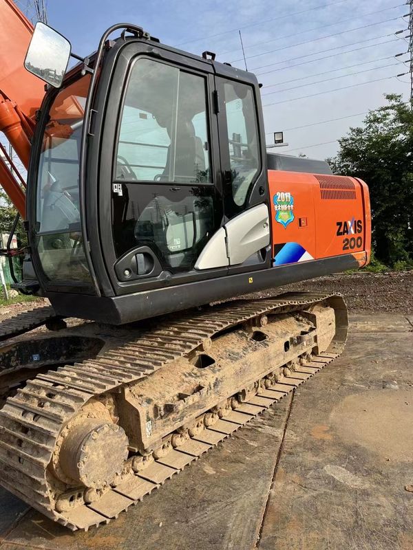 20 tonluk kullanılmış kazık makinesi iş için hazır ve Kore ithal Hitachi 200-5A iyi durumda