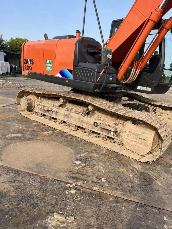 20 tonluk kullanılmış kazık makinesi iş için hazır ve Kore ithal Hitachi 200-5A iyi durumda