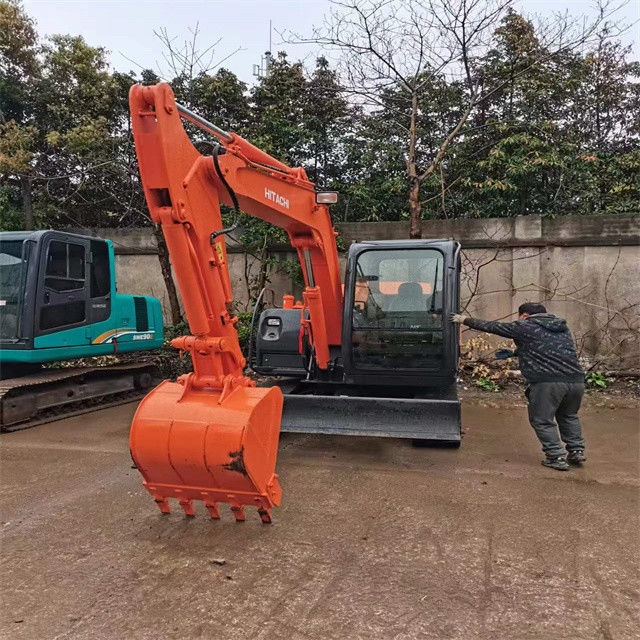 6 tonluk mini kullanılmış kazık makinesi iş için hazır ve deneyimli kullanılmış Japonya ithalatı Hitachi ZX 60 iyi durumda