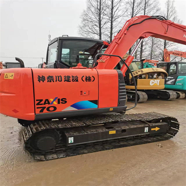 6.3 Ton Mini Hazır Kullanılmış Ekskavatör İş için Ve Deneyimli Kullanılmış Japonya İthalat Hitachi ZX 70 İyi Durumda