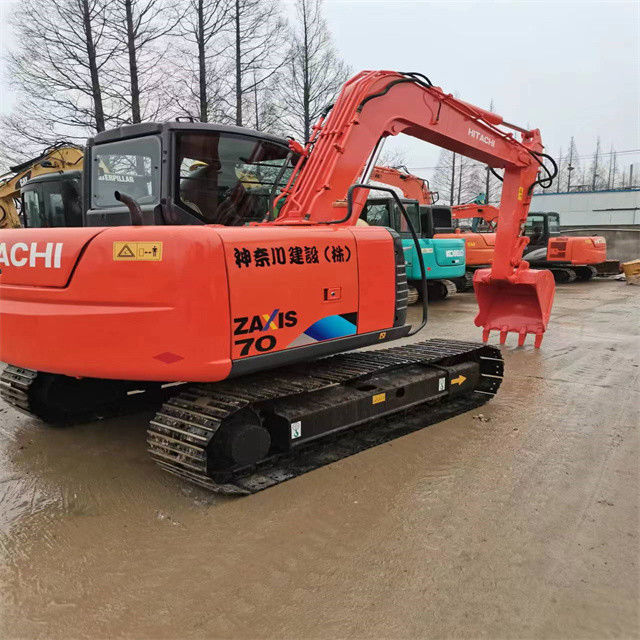6.3 Ton Mini Hazır Kullanılmış Ekskavatör İş için Ve Deneyimli Kullanılmış Japonya İthalat Hitachi ZX 70 İyi Durumda