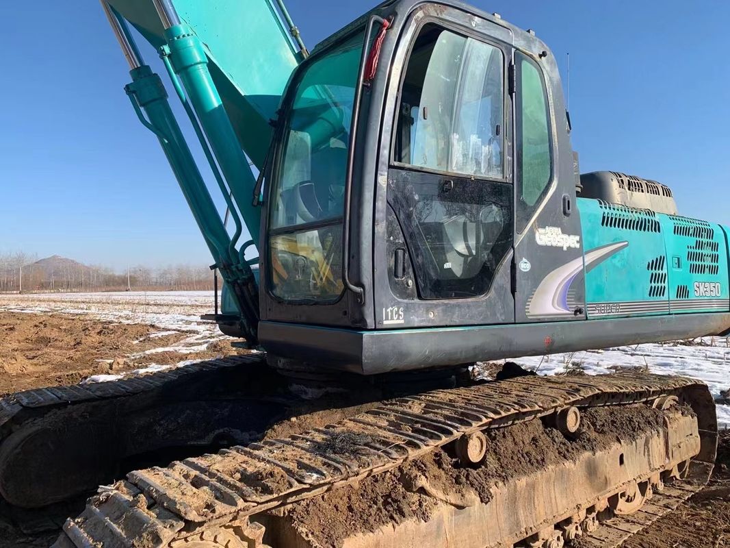 11.35m Max Reach Kobelco 350 Lc 8 9 10 Excavator Makine Kullanılmış Ağırlık 37.6t