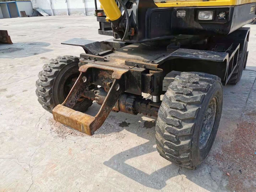 6 Ton İşlemeye Hazır Kore İthalatlı Hyundai R60-7 Kullanılmış Tekerlekli Kazıcı