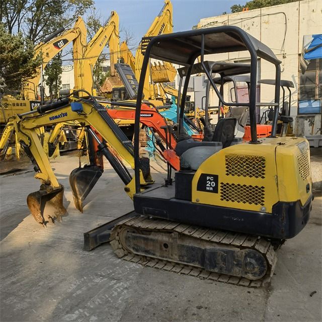 2 Ton Kullanılmış Japonya Komatsu PC 20 MR Sıçan Kazı makinesi düşük çalışma saatleri ve ideal