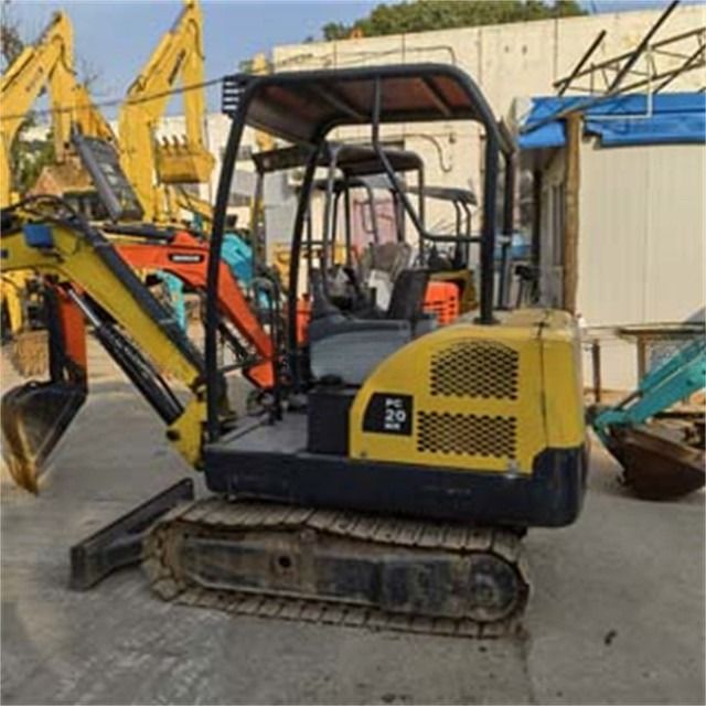 2 Ton Kullanılmış Japonya Komatsu PC 20 MR Sıçan Kazı makinesi düşük çalışma saatleri ve ideal