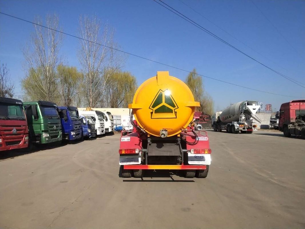 Euro 3 336hp Kullanılmış Howo 6*4 Vacuum Truck 10 Cbm Kanalizasyon Süpürme Kamyonu İyi durumda