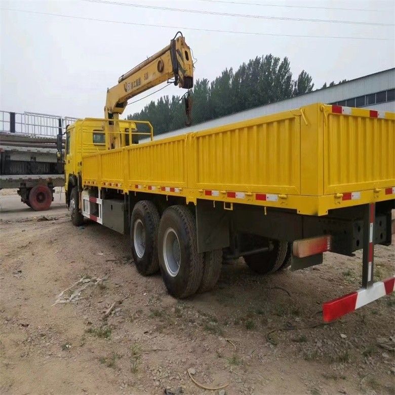 Sinotruk WD615 Motor Model 10 Tonluk Kamyon Montajlı Vinç ve Orijinal Hidrolik Silindir
