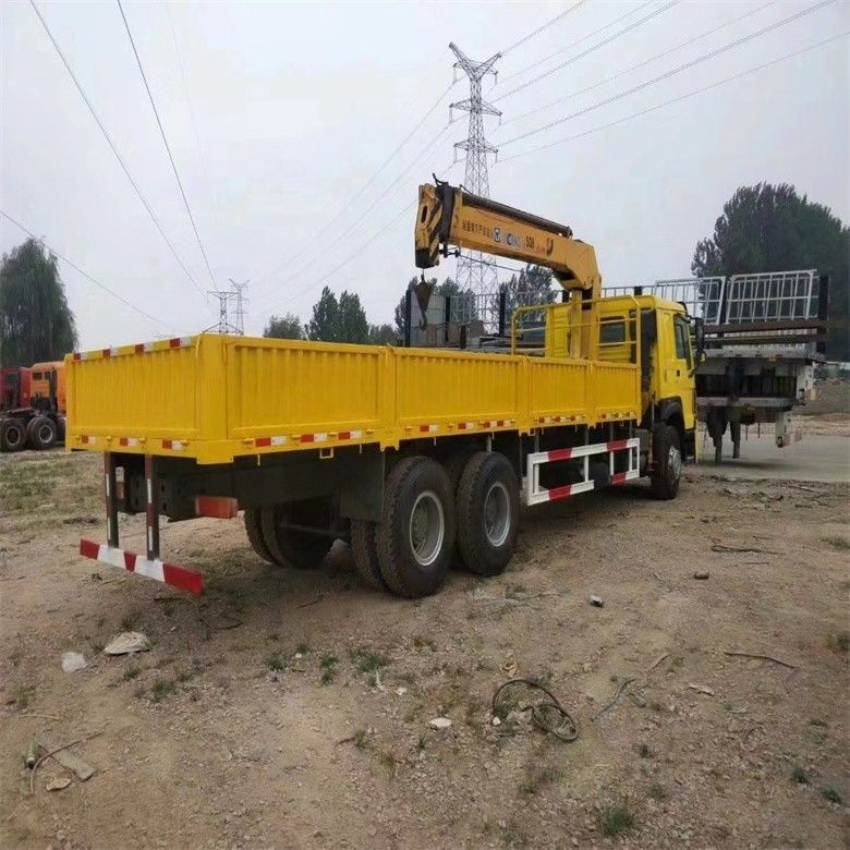 Sinotruk WD615 Motor Model 10 Tonluk Kamyon Montajlı Vinç ve Orijinal Hidrolik Silindir