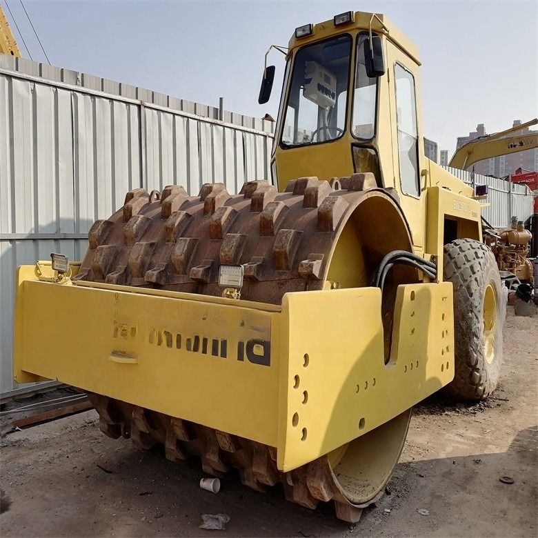 Dizel motorlu yol döşeme Bomag BW217D-2 Kullanılmış Tek Davul Koyun Ayak Hidrolik Yol Roleri