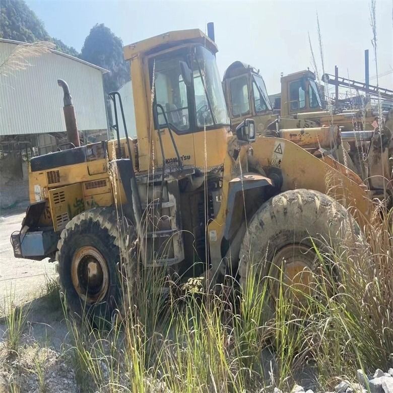 Ön yükleyici 235KW Japon Komatsu WA500-6 Tekerlekli yükleyici 4.5 Kubik İkinci El