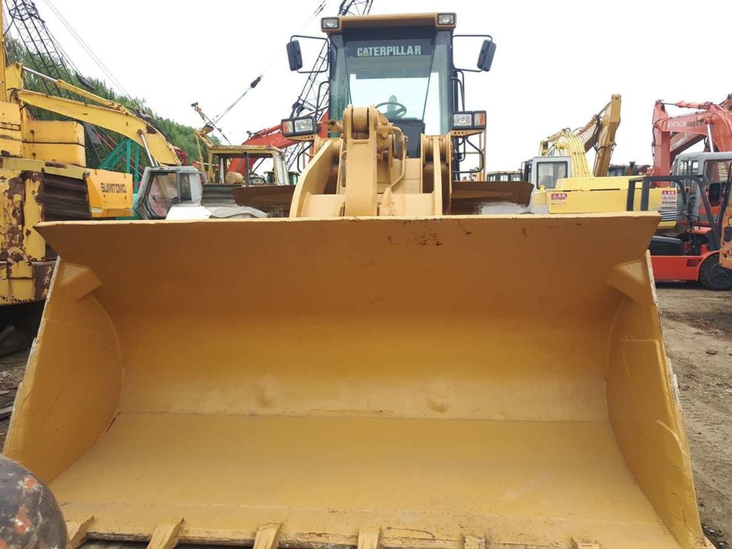 Ucuz Kullanılmış Cat 966G Tekerlekli Yükleyici 5.5 M3 Kovayla Ve Caterpillar Motoruyla