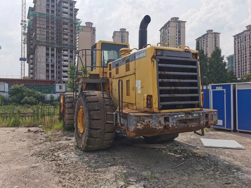 Komatsu 600 Model Ağır Görevli WA600-6 Çarklı Yükleyici İnşaat Bina Çözümleri