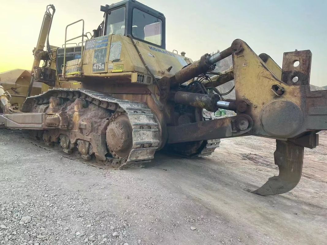 47 Tonaj Kullanılmış Buldozer Komatsu 475 Hareketli Tip Çırpıcı Buldozer İnşaat Alanı için Makine