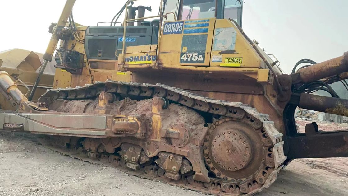 47 Tonaj Kullanılmış Buldozer Komatsu 475 Hareketli Tip Çırpıcı Buldozer İnşaat Alanı için Makine