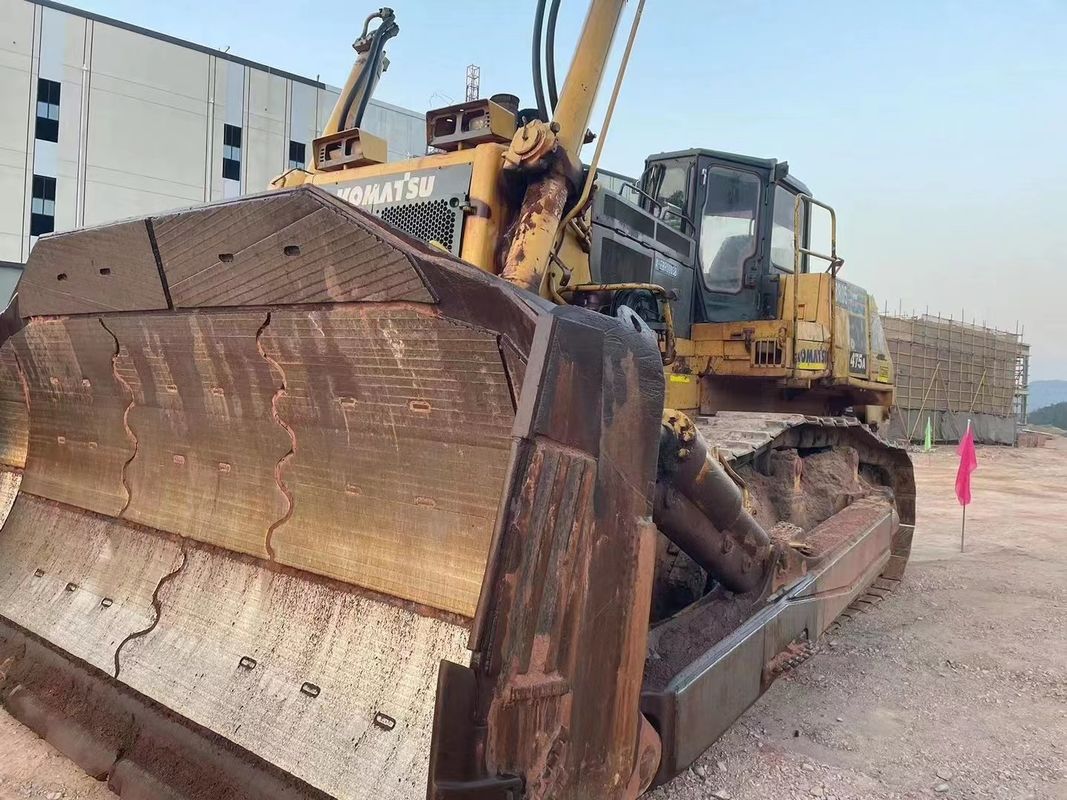 47 Tonaj Kullanılmış Buldozer Komatsu 475 Hareketli Tip Çırpıcı Buldozer İnşaat Alanı için Makine