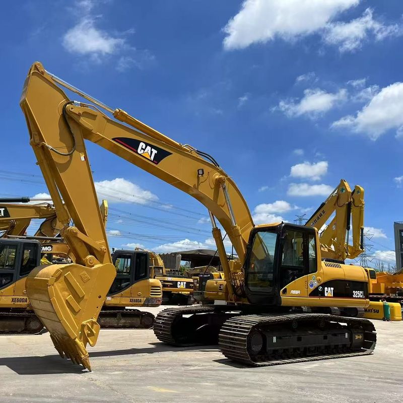 Kullanılmış CAT 325CL kazıcı güvenilir ikinci el tırtıl 325CL 9.6m taşıma uzunluğu ile