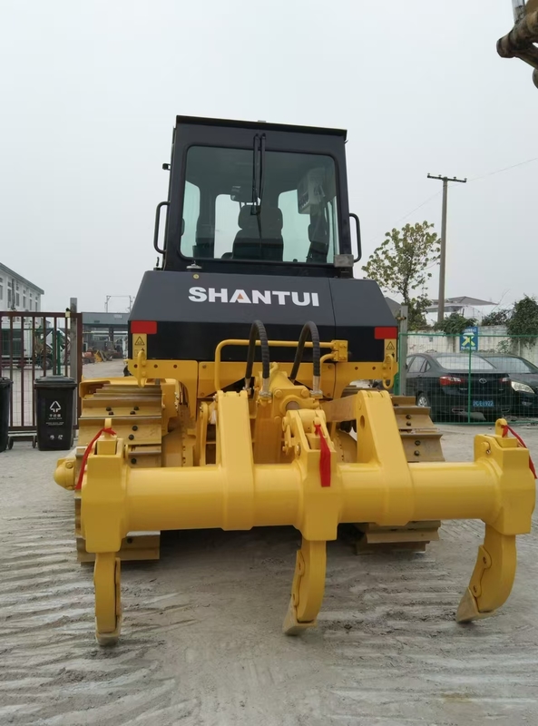 Kullanılmış Shantui SD13L Nemli Toprak Buldozer İhracatçı Taşıma Uzunluğu 4.492 M